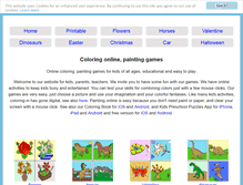 Tablet Screenshot of coloringpaintinggames.com